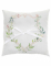Coussin d'alliances mariage motif végétal 18 x 18 cm porte bague