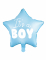 Ballon aluminium étoile bleu it's a boy 48 cm baby shower