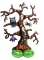 Ballon aluminium géant Airloonz arbre d'Halloween 157 x 111 cm autoportant