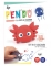 Boîte pen'do aquatique blanc rouge bleu, kit modelage crayons