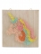 Tableau string art en bois à réaliser licorne 22 x 22 cm kit créatif