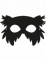 Silhouette d un autre modèle du masque plat à gratter en carton oiseaux