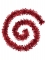 Guirlande de sapin pastille rouge 2 m brillante