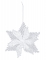 Suspension flocon pailleté 11 cm modèle aléatoire pour sapin