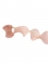 Ruban plissé armé brillant rose gold 12 cm x 2,5 m pour mariage