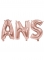 Ballons aluminium lettre ans rose gold 36 cm décoration anniversaire