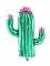 Ballons cactus en fleurs 82 x 60 cm en aluminium