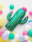 Mise en scène festive du ballon cactus en fleurs