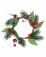 Couronne de noël sapin et baies enneigées 18 cm décoration table