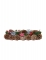 Centre de table 2 photophores nature traditionnelle 30 cm pour noël