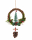 Couronne à suspendre sapin traditionnel 39 cm et pommes de pin