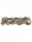 Centre de table 4 photophores sur buche 38 cm bois naturel