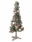 Sapin de noël en bois naturel 55 cm avec pommes de pin