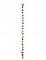 Guirlande de perles bois et pommes de pin 150 cm décoration nature