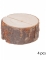 4 marque-places en bois 4 x 1,5 cm, rondins naturels