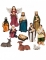 11 santons en résine 7,5 cm pour crèche de Noël