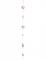 Guirlande en bois étoiles fourrure 150 cm déco Noël