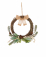 Couronne à suspendre naturelle petit nœud 36 cm eucalyptus
