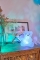 Mise en situation de la décoration lumineuse ours polaire