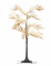 Arbre palmier lumineux 90 cm doré 90 led