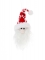 Suspension tête de père noël 20 cm avec bonnet rouge
