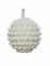 Boule de noël effet coton et paillettes 8 cm ambiance polaire