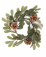 Couronne de Noël eucalyptus et pommes de pin 35 cm naturelle