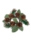 Rond de serviette sapin et pommes de pin 12 cm paillettes chocolat