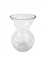 Vase arrondi effet craquelé 16 x 23 cm en verre
