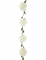 Guirlande de roses blanches 120 cm pour décoration mariage