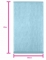Dimensions de la tenture de mariage pour décoration bleu pastel en tissu intissé