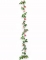 Guirlande de roses et feuilles vertes 2,30 m pour mariage