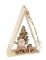 Suspension en bois Père Noël rose triangle décoratif 29 x 6 x 3,5 cm