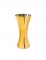 Vase cintré métallisé or 25 x 10 cm à éclats argentés