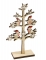 Décoration en bois arbre avec oiseaux perchés et flocons de Noël 18 x 11 x 4 cm