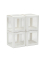 4 cubes à ballons transparents blancs 30 cm décoration personnalisable