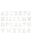 48 Stickers lettres adhésives blanches 13,5 cm