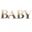 Stickers BABY lettres dorées 15 cm