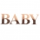 Stickers BABY lettres rose gold 15 cm