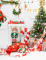 Mise en scène festive du ballon géant en aluminium sucre d orge pour décoration Noël