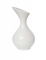 Vase en céramique blanc 20 cm arrondi asymétrique