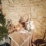 Mise en situation de la nappe en gaze de coton style bohème