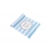 Chemin de table petit trésor rayé bleu et dorure 28 cm x 5 m en tissu