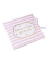 Livre d'or petite merveille rayé rose et dorure 22 x 19,5 cm 68 pages