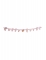 Guirlande de lettres en carton hello girl rose et or 140 cm pour baby shower