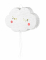 Pinata nuage blanche à ficelles 50 x 32 cm