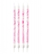 12 bougies marbre rose et blanc 12 cm d'anniversaire