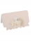 8 marque places boho blush et or 8 x 4,7 cm à plumes blanches