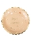 8 Assiettes en carton festonnées Joyeux anniversaire Boho blush et or 23 cm