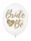 6 ballons transparents bride to be doré 30 cm pour décoration evjf